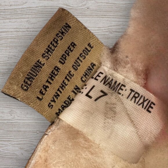 RJ’s Fuzzies Trixie Genuine Sheepskin Suede Convertible Ankle Boots Womens 7 - Picture 5 of 7